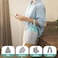 FINPAC Yarn Bag Crochet Knitting Tote Bag Storage Organizer for Crocheting Project Store Skein Ball Short Needles AccessoriesSpring Bloom