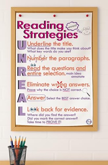 Kristie's Classroom Kristies Classroom READING STRATEGIES Anchor Chart Printed on FABRIC 18x26 INCHES