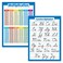 Palace Learning 2 Pack Multiplication Tables Poster Cursive ABC Alphabet Chart Laminated 18 x 24