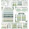 QOUBAI 12pcs Reading Comprehension Classroom Posters Eucalyptus English Language Arts Bulletin Board Chart Decor Reading Corner Poster for Elementary Middle High School Wall Decor Classroom Must Haves