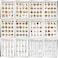 Sinload 12 Pcs Diabetes Food List Diabetes Meal Chart Information Diet Plan Low Carb Foods List for Blood Sugar Control Diabetic Food Plan