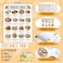 Sinload 12 Pcs Diabetes Food List Diabetes Meal Chart Information Diet Plan Low Carb Foods List for Blood Sugar Control Diabetic Food Plan