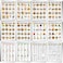Sinload 12 Pcs Diabetes Food List Diabetes Meal Chart Information Diet Plan Low Carb Foods List for Blood Sugar Control Diabetic Food Plan