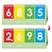 SpriteGru Freestanding Place Value Flip Chart Double Side with Whole Numbers Educational Math Learning Tool to Count Place Value to The Thousands
