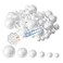 FFchuanhe 63Pack Craft Foam Balls Assorted Sizes 0824 in 60Pack Foam Balls for Arts and Crafts Christmas School Craft Project and Holiday Party