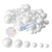 FFchuanhe 63Pack Craft Foam Balls Assorted Sizes 0824 in 60Pack Foam Balls for Arts and Crafts Christmas School Craft Project and Holiday Party