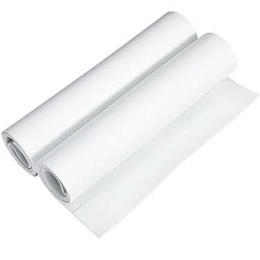 Bright Creations EVA Foam Rolls for Crafts Cosplay 2Pack 3mm Thick White 14 x 39 Inch HighDensity Foam Fabric for DIY Armor Costume Props Foamy Roll