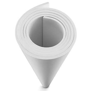 MEARCOOH EVA Foam Cosplay White 6mm Thick 1mm to 20mm Large 355 x 59 Sheet Premium High Density 86 kgm3 for Cosplay Crafts Projects