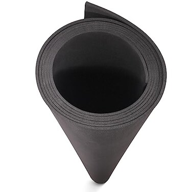 MEARCOOH EVA Foam Cosplay Black 2mm Thick 1mm to 20mm Large 355 x 59 Sheet Premium High Density 86 kgm3 for Cosplay Crafts Projects