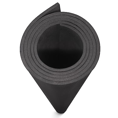 MEARCOOH EVA Foam Cosplay Black 4mm Thick 1mm to 20mm Large 355 x 59 Sheet Premium High Density 86 kgm3 for Cosplay Crafts Projects