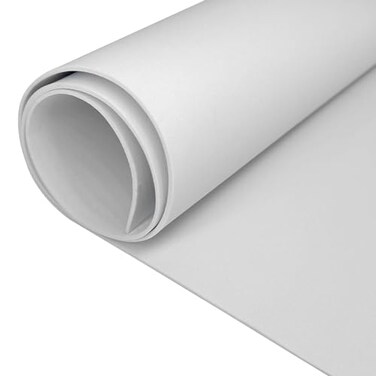 biguphate EVA Foam Roll 2mm Thick White Craft Foam Sheets 15 x 39 Large Cosplay Foam Sheet Ultra High Density 86 kgm Pliable Elastic for Craft Projects Costume Cosplay Foam