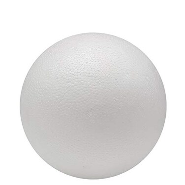 Crafjie Craft Giant Foam Balls 8 inch 1Pack Arts and Crafts Supplies Smooth Large White Polystyrene Foam Balls Holiday Crafts Making and School Projects and Modeling Projects