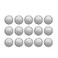 Crafjie Craft Foam Balls 3 Inches in Diameter 15Pack Smooth Polystyrenets Foam Ball for Decoration Household School Projects DIY Arts and Craft White
