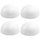 Crafjie 4PCS 8 Inchs White Foam Balls Half Round Polystyrene Half Foam Balls Craft Supplies Hemispherical Christmas Craft Ballfor DIY Home Craft Project and Art Decoration