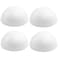 Crafjie 4PCS 8 Inchs White Foam Balls Half Round Polystyrene Half Foam Balls Craft Supplies Hemispherical Christmas Craft Ballfor DIY Home Craft Project and Art Decoration