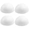 Crafjie 4PCS 8 Inchs White Foam Balls Half Round Polystyrene Half Foam Balls Craft Supplies Hemispherical Christmas Craft Ballfor DIY Home Craft Project and Art Decoration