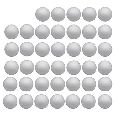 Crafjie Craft Foam Balls 40Pack 29 Inches in Diameter Foam Ball for DIY Arts and Crafts Ornaments Smooth Polystyrene Foam Balls for Decoration Household School Projects White