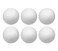 Crafjie Craft Foam Balls 6 Inches Diameter 6Pack Smooth Polystyrene Round Foam Balls for DIY Arts and Crafts Ornaments Balls for Decoration Household School Projects DIY White
