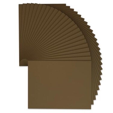Do&Acirc;&sup2;ping 9 x 12 Inch Brown Foam Sheets Crafts 2mm Thick 25 Pack Premium Brown Foam Papers Set for CraftingDIY ProjectClassroom Scrapbooking 3D Card Making