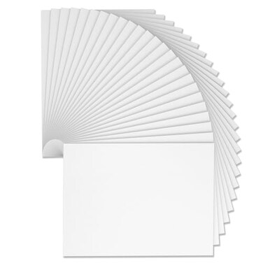 Do&Acirc;&sup2;ping 9 x 12 Inch White Foam Sheets Crafts 2mm Thick 25 Pack Premium White Foam Papers Set for CraftingDIY ProjectClassroom Scrapbooking 3D Card Making