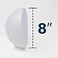 Evershine 8 Craft Foam Half Ball Smooth Half Foam Polystyrene Balls for Craft and Project Pack of 4