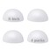 Evershine 8 Craft Foam Half Ball Smooth Half Foam Polystyrene Balls for Craft and Project Pack of 4