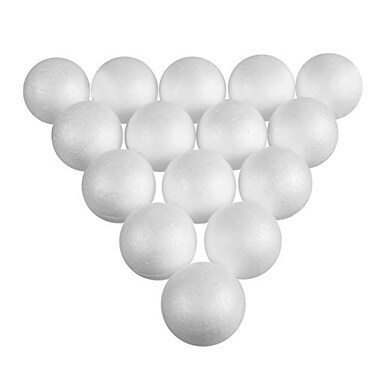 CCINEE 15pcs 275Inch White Foam Balls 7cm Foam Balls for DIY Crafts Projects Chritmas Ornaments 3Inch Crafts Ball for Easter Egg School Art Craft