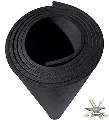 The Foamory Shape Retention EVA Cosplay Foam 4mm Thick Black XLarge 35x59 High Density EVA Craft Foam Sheets Premium 85 kgm3 Heat Shape Material for DIY Comic Con or Halloween Costumes