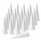 FFchuanhe Craft Foam Cones 20Pack 25X59in White Polystyrene Cone Shaped Foam Foam Tree Cones for Arts and Crafts Christmas School Wedding Birthday DIY Home Craft Project