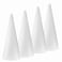 FFchuanhe 4Pack Craft Foam Cones46X154in Polystyrene Cone Shaped Foam Foam Tree Cones for Arts and Crafts Christmas School Wedding Birthday DIY Home Craft Project White