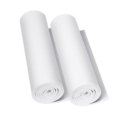 Do&Acirc;&sup2;ping Doping 2Pack White EVA Foam Sheet 4mm Thick Foam Sheet for Cosplay 59x139 with High Density 86kgm3 Eva Foam Roll for Art Craft Costume DIY Project 2PCS 4mm White