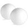 Juvale Sphere Craft Foam Balls 75Inch White Polystyrene Spheres 2 Pack for DIY Projects Floral Centerpieces Home Decor