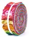 Soimoi 40Pcs Batik Print Precut Fabrics Strips Roll Up 15x42inches Cotton Jelly Rolls for Quilting Red