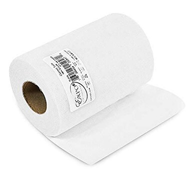 Expo International Premium Matte Tulle RollSpool of 6 Inch x 100 Yards Lightweight Versatile Washable EasytoUse White