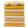 Hanjunzhao Yellow Fat Quarters Fabric Bundles 18x22 inch for Sewing Quilting Crafting
