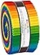Robert Kaufman Kona Cotton Solids Bright Rainbow Roll Up 40 25inch Strips Jelly Roll RU78440