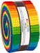 Robert Kaufman Kona Cotton Solids Bright Rainbow Roll Up 40 25inch Strips Jelly Roll RU78440