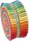 Robert Kaufman 212inch Strips Roll Up Kona Cotton Solids New Bright Palette 41Pcs