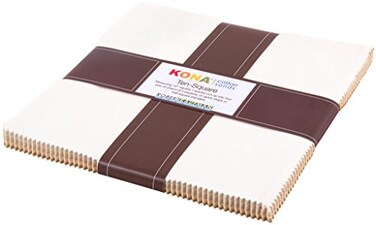 Robert Kaufman Studio RK Kona Cotton Solids Not Quite White Ten Squares 42 10inch Squares Layer Cake Fabrics TEN25842