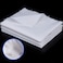 Tatuo Cotton Polyester Fabric Soft and Breathable Wide Muslin Broadcloth Fabric for Lining Cloth Sewing Craft Embroidery Skirts Dress Bedding Curtains Quilting16 Yard X 5 YardWhite