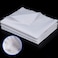 Tatuo Cotton Polyester Fabric Soft and Breathable Wide Muslin Broadcloth Fabric for Lining Cloth Sewing Craft Embroidery Skirts Dress Bedding Curtains Quilting16 Yard X 5 YardWhite
