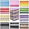 Kingdder 200 Pcs 10 x 10 Inch Cotton Fabric Squares for Quilting Fat Craft Quarters Sewing Fabric Bundle Squares Precut Printed Patchwork for DIY Craft Scrapbooking Cloth Handmade AccessoryFlower