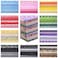Kingdder 200 Pcs 10 x 10 Inch Cotton Fabric Squares for Quilting Fat Craft Quarters Sewing Fabric Bundle Squares Precut Printed Patchwork for DIY Craft Scrapbooking Cloth Handmade AccessoryFlower