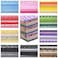 Kingdder 200 Pcs 10 x 10 Inch Cotton Fabric Squares for Quilting Fat Craft Quarters Sewing Fabric Bundle Squares Precut Printed Patchwork for DIY Craft Scrapbooking Cloth Handmade AccessoryFlower