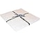 Robert Kaufman 10in Squares Kona Solids White Colorway 42Pcs