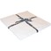 Robert Kaufman 10in Squares Kona Solids White Colorway 42Pcs