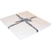 Robert Kaufman 10in Squares Kona Solids White Colorway 42Pcs