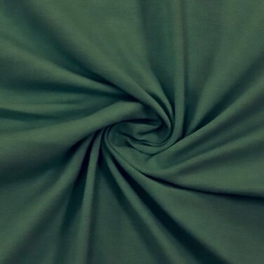FabricLA Cotton Spandex Jersey Fabric by The Yard 10 oz 4Way Stretch Spandex Cotton Fabric 60 Wide Perfect for Skirts Tops TShirts Ever Green Sold in 2 Continuous Yards