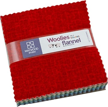 Maywood Studio Bonnie Sullivan Woolies Flannel Colors Vol 2 Charm Pack 42 5inch Squares