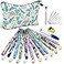 Coopay 12 Sizes Crochet Hooks Set with Case Comfort Sturdy Forest Crochet Hooks Ergonomic Soft Grip for Crocheting Yarn Crochet Counter Track Stitches Ideal Crochet Starter Kit
